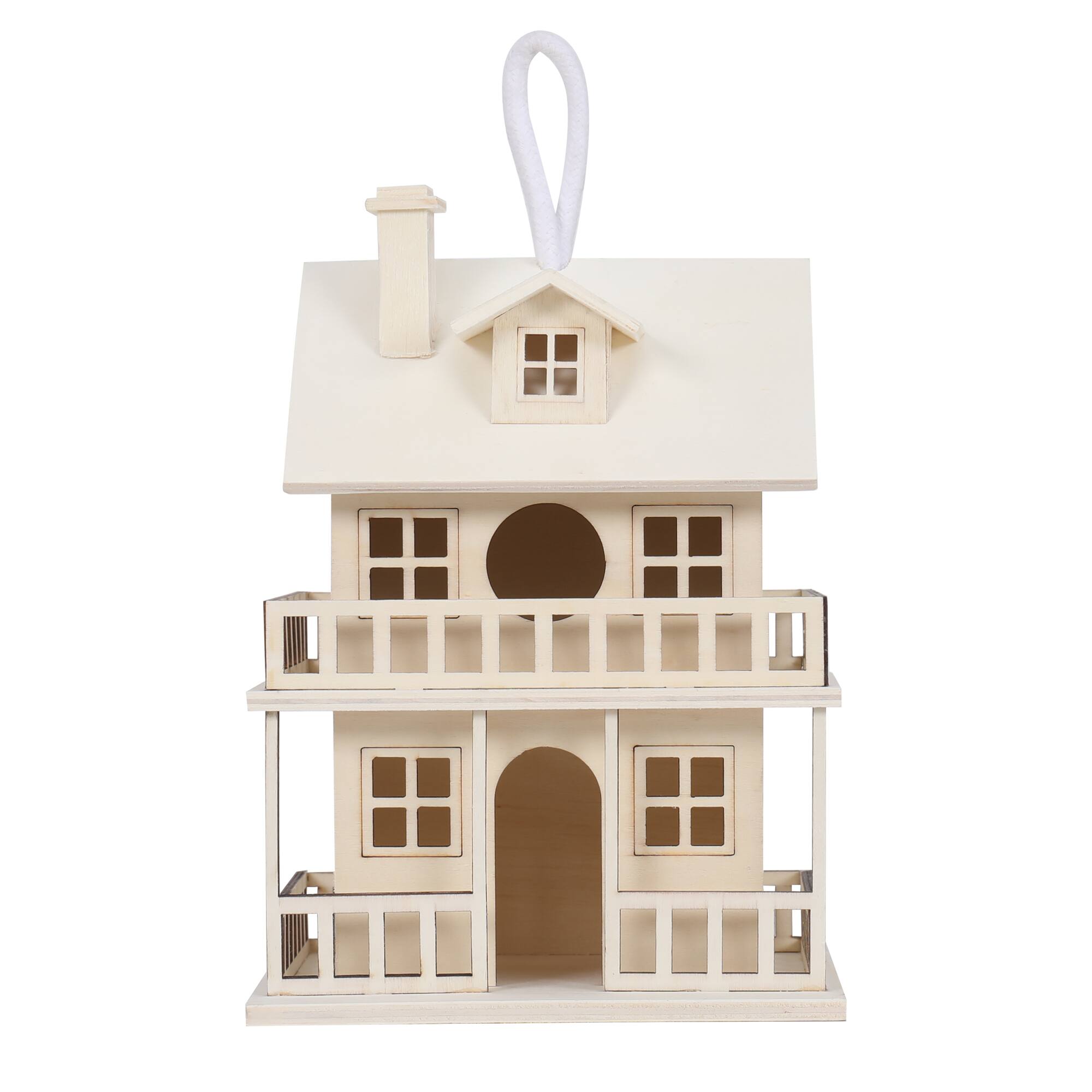 8 Pack: 9" Wood 2-Story Birdhouse by Make Market®